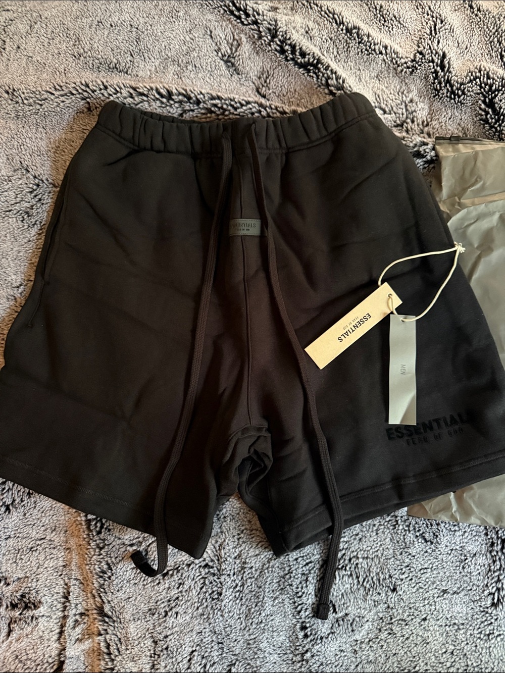 Essentials shorts black size small